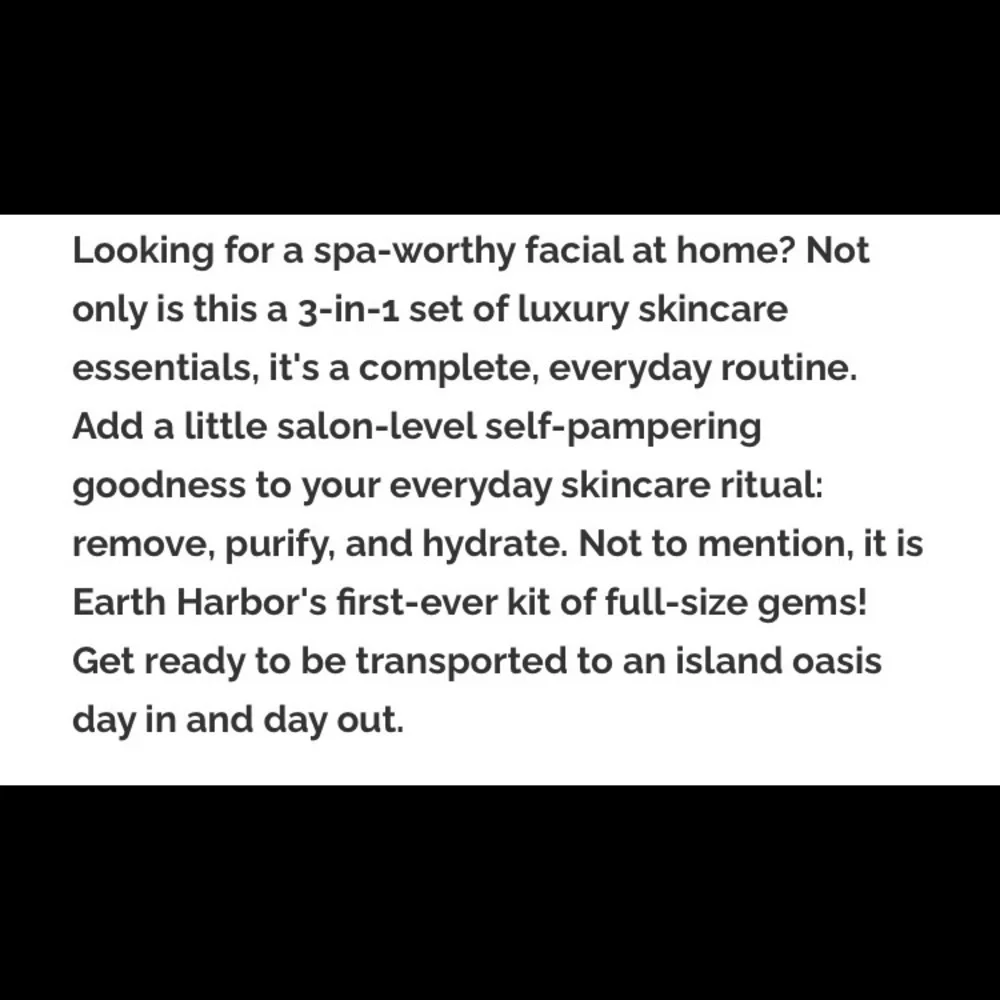 NIB-SEAS THE DAY-THREE PIECE FACIAL KIT